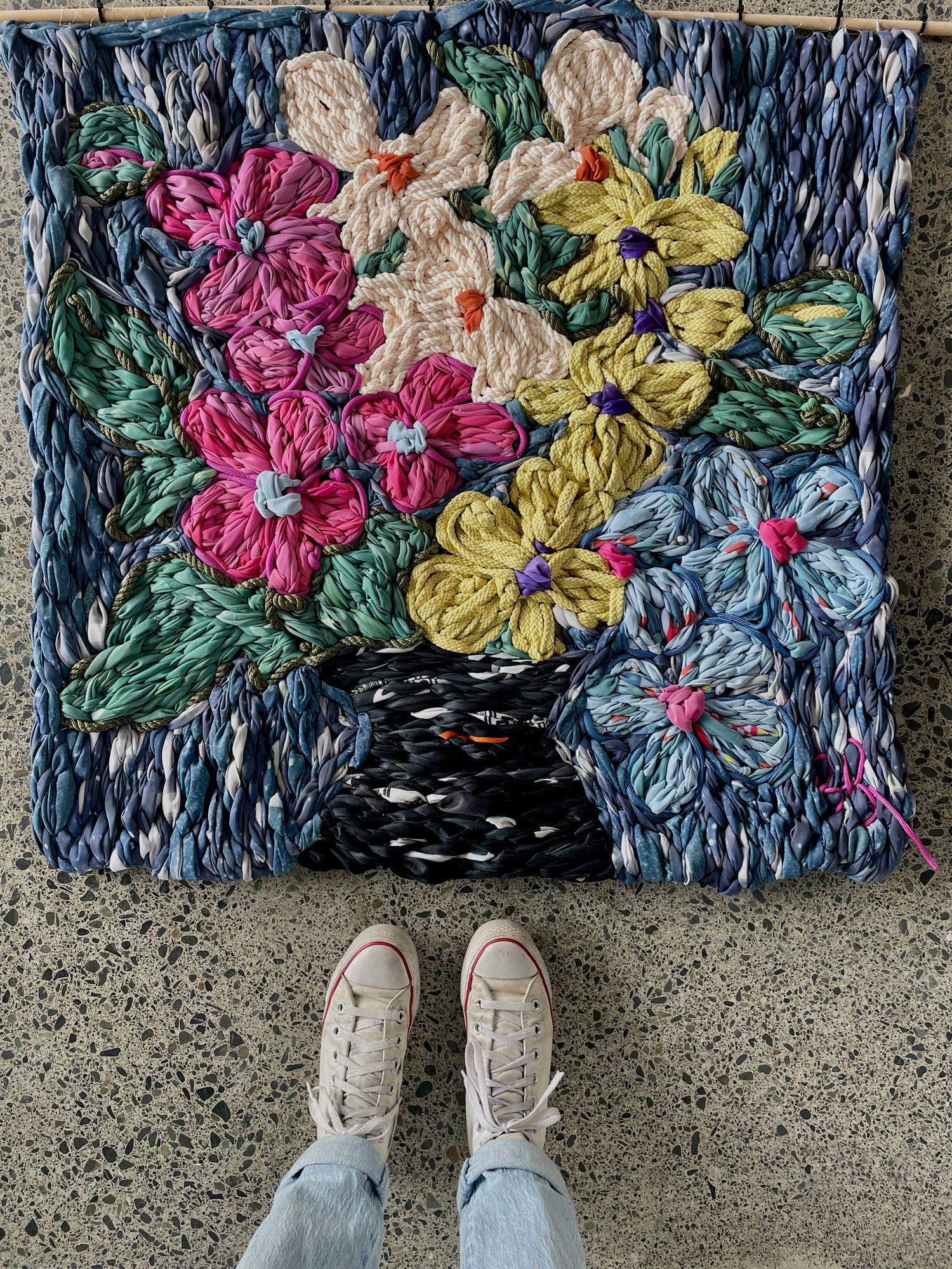 Floral fibre art pushing the boundaries in sustainability and scale